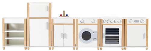 Betzold - Kinderküche 2,40 m – Spielküche mit Herd, Backofen, Spüle, Kochen & Backen von Betzold
