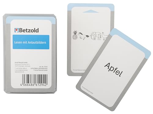 Betzold Lesen mit Anlautbildern – 50 Übungskarten für den Magischen Zylinder - spielerisch Lese- und Schreibfähigkeiten erlernen von Betzold