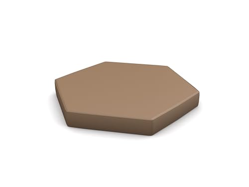 Betzold Sechseck-Lounge Bodenmatte - Schaumstoff-Matte Kunstlederbezug von Betzold