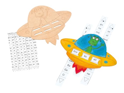 Betzold - Silben-UFO aus MDF - Lesen Lernen Sprach-Förderung Deutsch-Unterricht von Betzold