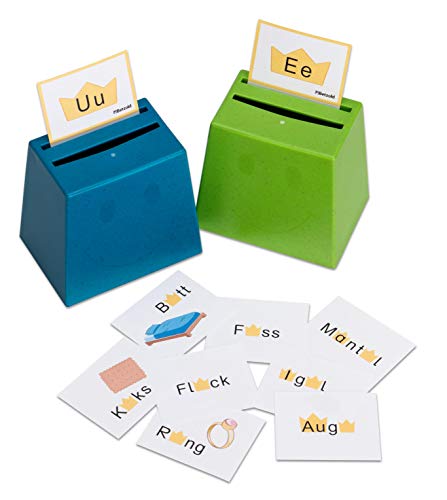 Betzold - Silbenkönig, Quizzerkarten - Sortierspiel: Lernspiel für Kinder, Sprachkenntnisse, Phonetik, Deutsch, Grundschule, Kind, Lernspiel von Betzold