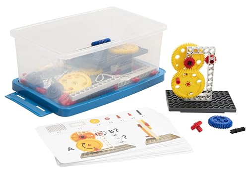 Betzold Versuche mit Zahnrädern – 124 Bauteile & 10 Anleitungskarten – Mechanik & Bewegung spielerisch erforschen von Betzold