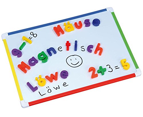 Betzold - Whiteboard bunt, magnetisch, 28 x 40 cm - Tafel Kinder Board beschreibbar beschriftbar abwischbar Schüler malen Magnete von Betzold