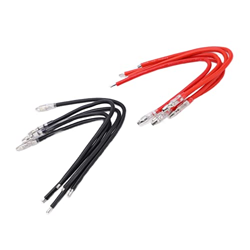 10PCS Rc Motor Extension Cables, Brushed Motor Esc Cables 16awg Silicone Rc Cables for Brushed Motors von Beufee
