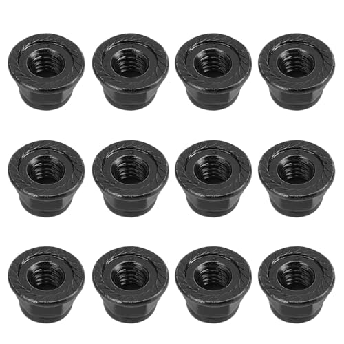 12 Stück 4mm Rc Verriegelung muttern, rutsch Feste RC Auto Reifen muttern RC Autozubehör für AXI AL TRA XXAS TR X4 TR X6 SCX10 1/10 RC Modell Auto (Schwarz) von Beufee
