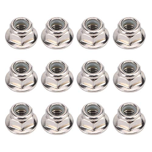 12 Stück 4mm Rc Verriegelung muttern, rutsch Feste RC Auto Reifen muttern RC Autozubehör für AXI AL TRA XXAS TR X4 TR X6 SCX10 1/10 RC Modell Auto (Silber) von Beufee
