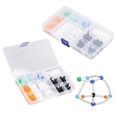 2-teiliges Molekülmodell-Set, Chemie-Set für organische und anorganische Chemie, lebendige Farben, 3D-Lernmodell für mikromolekulare Strukturen 2-teiliges Molekülmodell-Set, Chemie-Set für organische und anorganische Chemie, lebendige Farben, 3D-Lernmodell für mikromolekulare Strukturen von Beufee