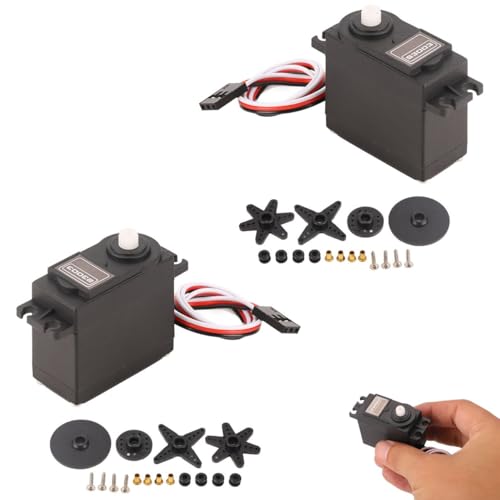 2Set RC Servo, s 3003 Standard -Servomotor niedriger Geräusche Hochgeschwindigkeits -Plastik -Mikro -Servo -Motor für Futaba für RC -Rennen ﻿ von Beufee