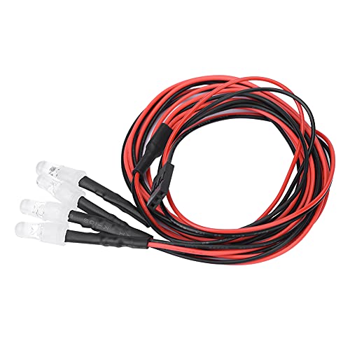 8pcs RC Car Light, RC -Auto -Scheinwerfer RC LED Leuchten RC Car 1/10 Skalierungszubehör für Modelldriftauto Fahrzeug (Licht 5 rot) von Beufee