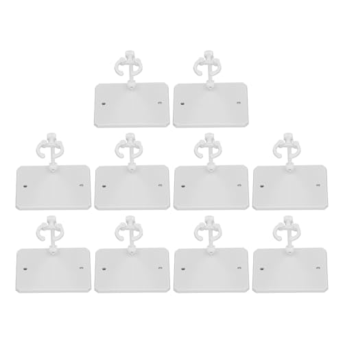 Beufee 10pcs Aktionsabbildung Stand, Aktionsabbildung Anzeige Inhaber Basis Hochstabilitätsmodell -Unterstützung für 6 -Zoll -Aktion Zahlen (Plastik 2) von Beufee