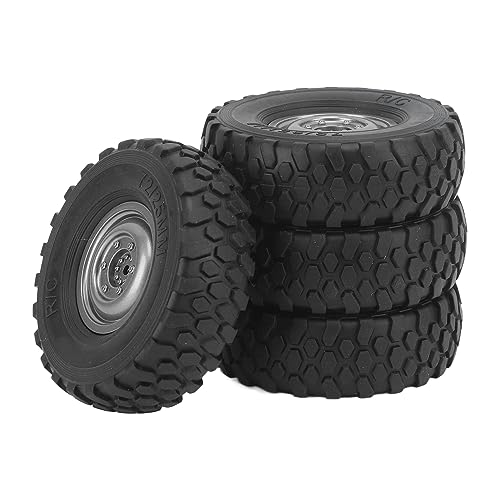 Beufee 4PCS RC Rock Climbing Tires, 5mm Hex RC Off Road Car Tyres Rubber Grappler Tires Remote Control Crawler Car Wheel for WPL Beufee 4PCS RC Rock Climbing Tires, 5mm Hex RC Off Road Car Tyres Rubber Grappler Tires Remote Control Crawler Car Wheel for WPL von Beufee