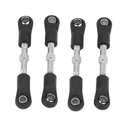 Beufee 4pcs RC -Autolenker, Fernbedienungsauto -Lenkstab Verstellbare Aluminiumlenkungsbindung Servo -Link -Zugstange für ZD 1:16 Modellauto ((Zwei Sätze von 45 ± 3 mm lang)) von Beufee