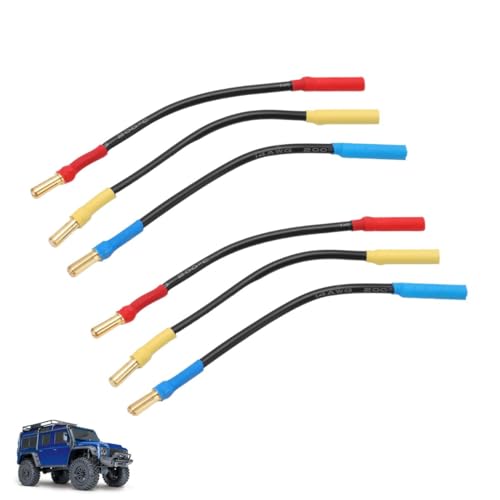 Beufee 6PCS 4 mm Bananenstopfenverlängerungskabel, 13 cm Länge Bananenstecker Stecker Männlicher Frauenverlängerungskabel für RC -Autobootflugzeuge Beufee 6PCS 4 mm Bananenstopfenverlängerungskabel, 13 cm Länge Bananenstecker Stecker Männlicher Frauenverlängerungskabel für RC -Autobootflugzeuge von Beufee