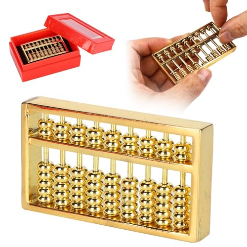 Beufee Abacus, 1,5 -Zoll -Messing -Statu Mini Kupfer Abakus Dekoration 9 Gears Chinesische Rechner Mathematikberechnung für Erwachsene Sammlung Beufee Abacus, 1,5 -Zoll -Messing -Statu Mini Kupfer Abakus Dekoration 9 Gears Chinesische Rechner Mathematikberechnung für Erwachsene Sammlung von Beufee