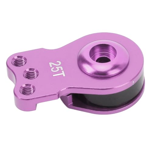 Beufee Aluminium 25t Servo Sparer 3 Löcher, einstellbares Drehmoment Servohorn Leichtes Universal Arm für 1/10 RC -Auto (Lila) von Beufee