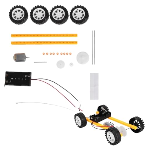 Beufee Ausrüstungsauto, Auto -Motor -Ausrüstungs -Kits Gear Riemenscheibenbaugruppe Spielzeugwagen wissenschaftliche Packungspädagogik Elektromarmezubehör von Beufee