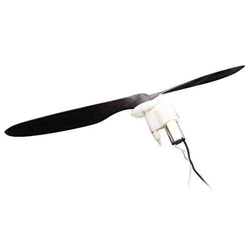 Beufee Coreless Motor Propeller Set, Fernbedienungsflugzeugpropeller und Motor Hochgeschwindigkeitsgetriebe Propeller RC -Flugzeugmotor Kit für RC -Spielzeug (720 Speed Reduction Set) von Beufee