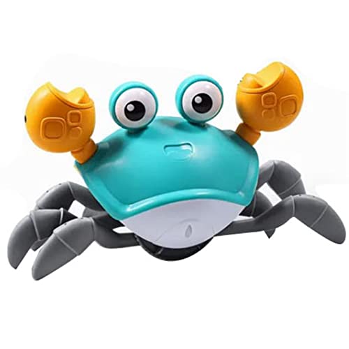 Beufee Crawling Crab Baby Toy, interaktives Musikspielzeug mit automatisch vermeiden Hindernisse USB wiederaufladbares Licht up wandeln tanzen Sich bewegende Krabbe Beufee Crawling Crab Baby Toy, interaktives Musikspielzeug mit automatisch vermeiden Hindernisse USB wiederaufladbares Licht up wandeln tanzen Sich bewegende Krabbe von Beufee