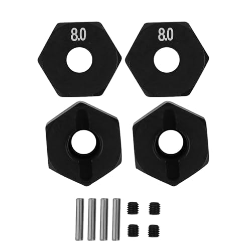 Beufee Wheel Hex Hub, CNC Machining Precisio RC Wheel Hex Hub Upgrade Part Accessory for SCX10 90046 90047 RR10 RC Crawler (8.0mm) von Beufee