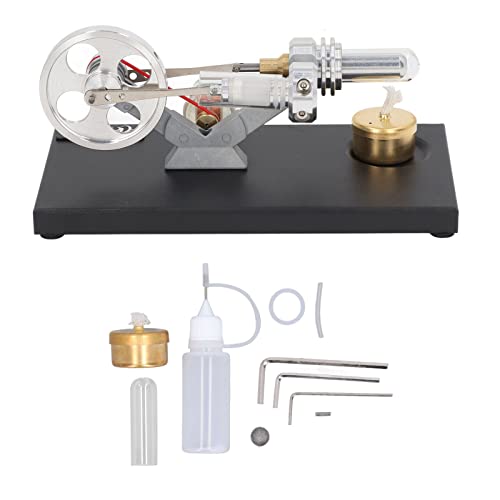 Heißluft-Stirling-Motor-Motor-Modell, Heißluft-Stirling-Motor Stirling-Physik-Bildungs-Generator-Modell mit Metall-Grundplatte Heißluft-Stirling-Motor-Motor-Modell, Heißluft-Stirling-Motor Stirling-Physik-Bildungs-Generator-Modell mit Metall-Grundplatte von Beufee