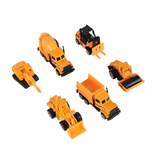 Mini-Druckguss-Autoset, 6-teilig, 1:64, BAU-LKW aus Legierung, Druckguss-Baufahrzeug, Spielzeugautos, Bagger Mini-Druckguss-Autoset, 6-teilig, 1:64, BAU-LKW aus Legierung, Druckguss-Baufahrzeug, Spielzeugautos, Bagger von Beufee