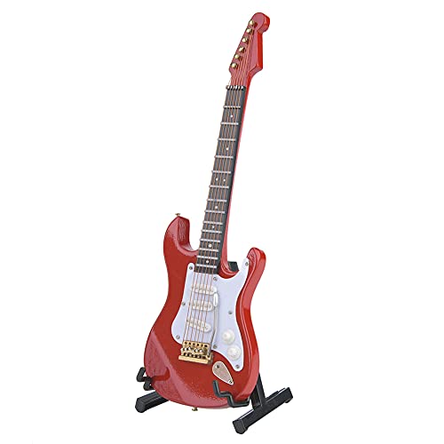 Miniatur-E-Gitarre aus Holz mit Ständer, Filigrane 18 cm große E-Gitarren-Replika, Sammlerfiguren, Modell-Ausstellungsornamente Miniatur-E-Gitarre aus Holz mit Ständer, Filigrane 18 cm große E-Gitarren-Replika, Sammlerfiguren, Modell-Ausstellungsornamente von Beufee
