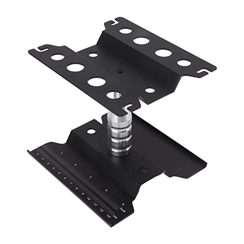 RC -Autoarbeitsstand, 360 -Grad -Rotation Aluminiumreparatur Workstation Height Einstellbarer Modellreparaturtabelle mit genauem Maßstab (Black) von Beufee