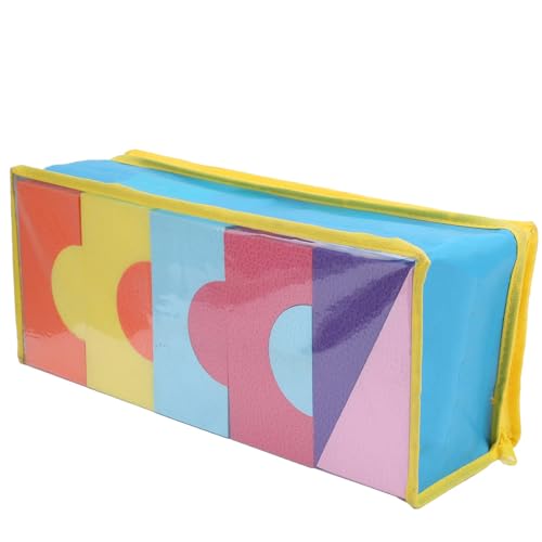 Schaumbausteine, Eva Soft Stacking Blocks Baby Bad Foam Toy Set Early Learning Construction Toys Pädagogische Mehrfachfarbe Stapelkonstruktion Spielzeug für Kinder von Beufee