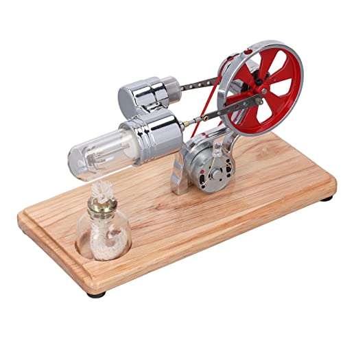 Stirling Motor Motor Bildungsmodell, Popular Science Invention Spielzeugmodellmotormodell Elektrizität Strom Generator LED Lights Kit Kit Kit Stirling Motor Motor Bildungsmodell, Popular Science Invention Spielzeugmodellmotormodell Elektrizität Strom Generator LED Lights Kit Kit Kit von Beufee