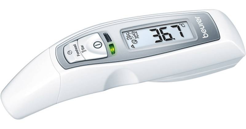 Multifunktions-Thermometer FT 70, silber/weiß von Beurer