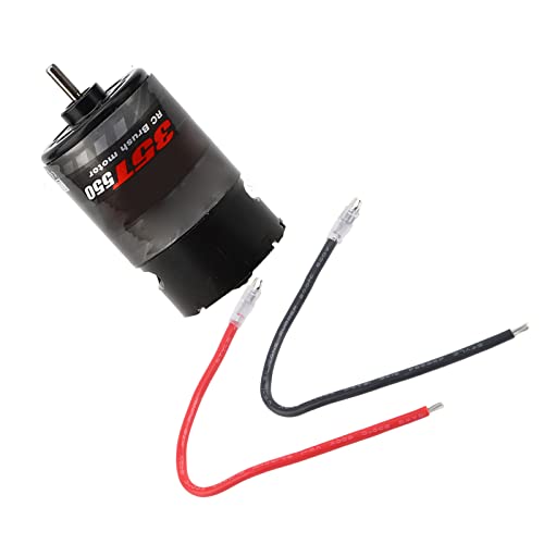 Bewinner RC Gebürsteten Motor 550 Hoher Präzisionsmotor für 4 Serien -Automodell, 21T/29T/35T -Typen, Metallschwarz, Stark, für RC Bootsbegeisterte (35T) von Bewinner
