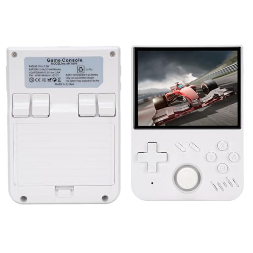 Bewinner Retro Handheld Game Console, 3,5 -Zoll -IPS -Bildschirmvideo -Gaming -Konsole für Unterhaltung, Tragbare Handheld -Videospiele für Kinder und Erwachsene (White) von Bewinner