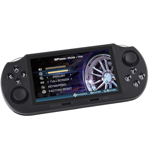 Bewinner SF3000 Handheld -Spielekonsole, 4,5 Zoll 854x480 IPS -Bildschirm, Open Source -System -Videospielkonsolen mit 64 GB Speicher, Unterstützt 14 Emulatoren von Bewinner