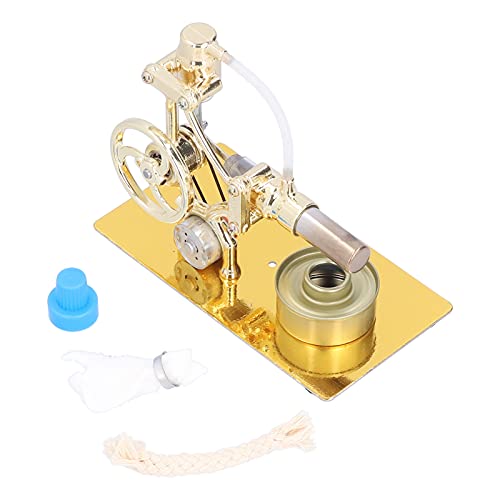 Mini-Heißluft-Stirlingmotor-Modell, Dampfkraftmotor-Lernspielzeug, RGB-LED von Bewinner