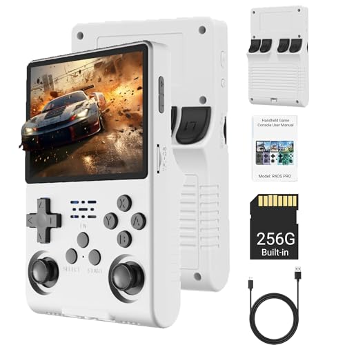 R40S Pro Retro-Handspielkonsole, 3,5-Zoll-IPS-Bildschirm, 30.000 Spiele, -Retro-Konsole, 3800 MAh Wiederaufladbare Tragbare Tragbare Taschenkonsole, Unterstützt über 20 Spieleemulatoren R40S Pro Retro-Handspielkonsole, 3,5-Zoll-IPS-Bildschirm, 30.000 Spiele, -Retro-Konsole, 3800 MAh Wiederaufladbare Tragbare Tragbare Taschenkonsole, Unterstützt über 20 Spieleemulatoren von Bewinner