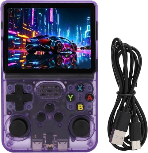 R36S Retro-Handheld-Spielekonsole, 3,5-Zoll-IPS-Bildschirm Videospielkonsole, Dual 3D Rocker, Hand-Emulator-Konsole mit Open-Source-Linux-System, 3500-mAh-Akku von Bewinner