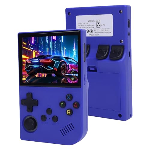 Retro Handheld-Spielkonsole mit Integrierten 15000 Klassischen Spielen, 3,5 Zoll 640x480 Bildschirm, Open Source Linux-System-Videospielkonsole, 3500mah (64G) von Bewinner