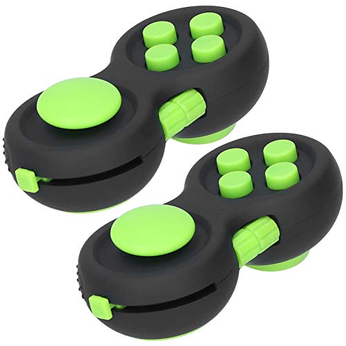 Zappelkissen Vert Skin Picking Toy, Reduzierspiel Zappelsteuerung Schwarz Stress Zappelkissen, Knebeeschenke für Erwachsene (Schwarz Grün) von Bewinner