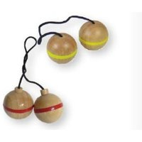 BEX 599-519 Leitergolf Ersatz Bälle, 3 Sets mit rotem Ring, Gummibaum Holz BEX 599-519 Leitergolf Ersatz Bälle, 3 Sets mit rotem Ring, Gummibaum Holz von Bex Sport