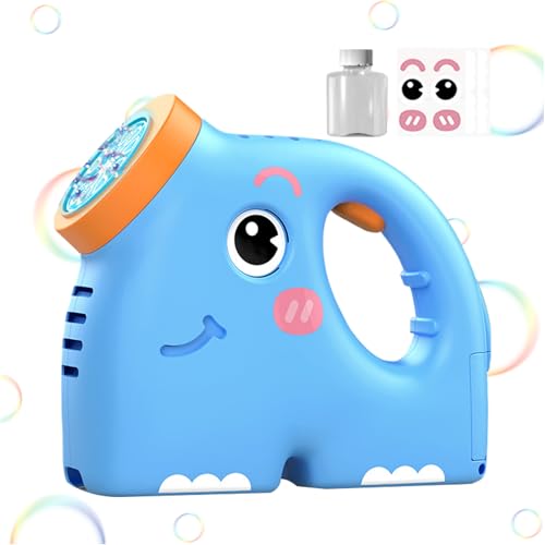 Automatisches Blasengebläse, Bubble Machine für Kinder, Süße Elefantenblasengebläsermaschine Blasenblasenspielzeug, Outdoor -Spielzeug mit Blasenlösung, batteriebetrieben, tragbar für, von Bexdug