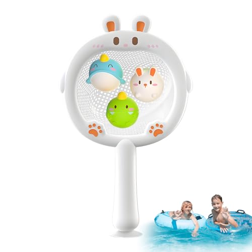 Badezubehör Für Kleinkinder - LED Tier Schwimmendes Badespielzeug Für Kinder,Badezimmerartikel Basketballkorb Spiele Mit Eingebauten Lichtern Für Kinder von Bexdug