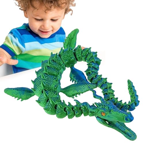Bexdug 3D-Druck-Drache, 3D-Drachen-Zappelspielzeug - Flexible3D-Drachen mit flexiblen Gelenken | Beweglicher Drache, Chefschreibtischspielzeug, Fidget-Spielzeug für Erwachsene für von Bexdug