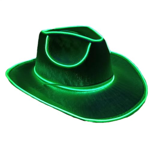 Bexdug Glitzernde Cowgirl-Hüte, neonfarbener Rancher-Hut, LED-Cowboyhut, leuchtender Cowboyhut, glitzernder Cowboyhut, leuchtender Cowboyhut, Disco-Leuchthut, Kostümzubehör für Damen und Herren Bexdug Glitzernde Cowgirl-Hüte, neonfarbener Rancher-Hut, LED-Cowboyhut, leuchtender Cowboyhut, glitzernder Cowboyhut, leuchtender Cowboyhut, Disco-Leuchthut, Kostümzubehör für Damen und Herren von Bexdug