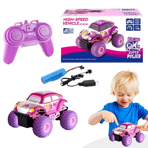 Bexdug Hochgeschwindigkeitsmodellfahrzeug, Fernbedienungsauto | Fernbedienungsauto -Stunt RC Car - 2,4 GHz Alle Terrain Crawler Truck Spielzeug für Kinder Mädchen Festival Geburtstagsfeier von Bexdug