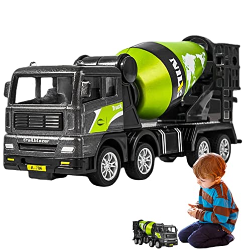 Bexdug Kleine Baufahrzeuge | Engineering Bagger Bagger Trucks Spielzeug,Reibungsbetriebenes Push-and-Go-Spielzeugauto, Lastwagen und Bagger, Strand- und Sandspielzeug, Geschenk für Jungen von Bexdug