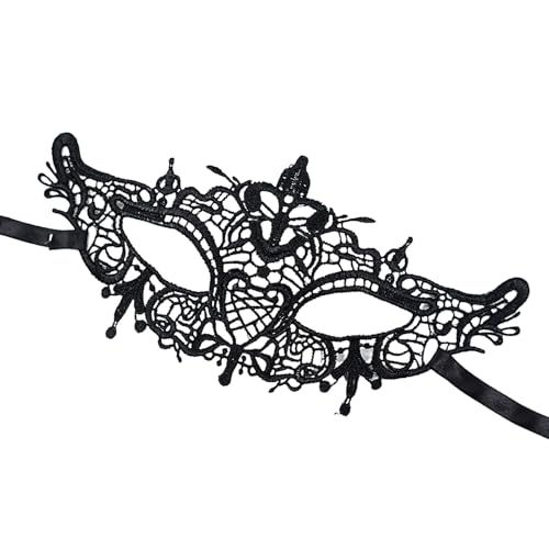 Bexdug Lace Augenmaske | Damen Cosplay Gesichtsmaske,Halloween Karneval Blindfold für Damen Teenager Mädchen Bühnenauftritt Geburtstag Bexdug Lace Augenmaske | Damen Cosplay Gesichtsmaske,Halloween Karneval Blindfold für Damen Teenager Mädchen Bühnenauftritt Geburtstag von Bexdug