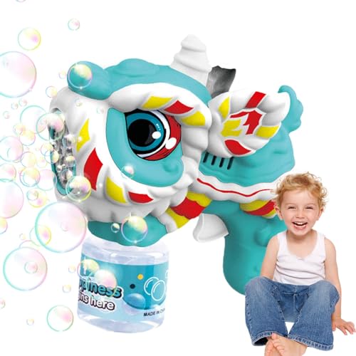 Bexdug Neujahrsblasenmaschine, Seifenblasenspielzeug,2024 Tanzlöwe Automatischer Blasenmacher Chinesisches Jahr des Drachen | Blasengebläse für Sommerspielzeug, Partygeschenke, Outdoor- und von Bexdug