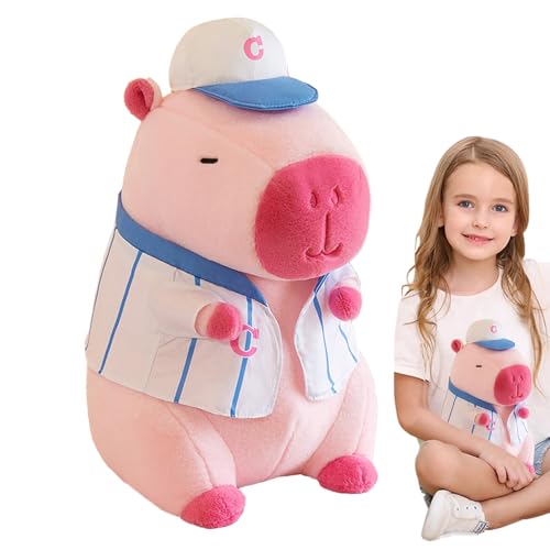 Bexdug Plüsch-Capybara-Plüschtier,Gefülltes Capybara-Plüschtier,Süße Puppe Sport Capybara - Weiches gefülltes Capybara, kuscheliges Capybara-Puppen-Plüschspielzeug, Plüschkissen mit Baseballmütze, Bexdug Plüsch-Capybara-Plüschtier,Gefülltes Capybara-Plüschtier,Süße Puppe Sport Capybara - Weiches gefülltes Capybara, kuscheliges Capybara-Puppen-Plüschspielzeug, Plüschkissen mit Baseballmütze, von Bexdug