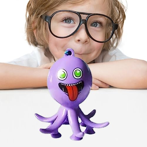 Bexdug Pop Tubes Sinnesspielzeug,Pop Tubes Zappelspielzeug | Octopus Light up Fidget Tubes,Sinnesspielzeug für Kinder, Zappelspielzeug, fantasievolles Spielen und anregendes kreatives Lernen von Bexdug