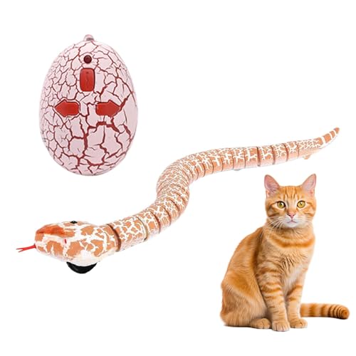 Bexdug RC Schlangenspielzeug, elektrisches Katzenschlangenspielzeug - Elektrisches Schlangen-Katzenspielzeug | Interaktives Spielzeug mit USB-Simulation, Schlangenkatze, für Haustiere, Katzen, Hunde, von Bexdug